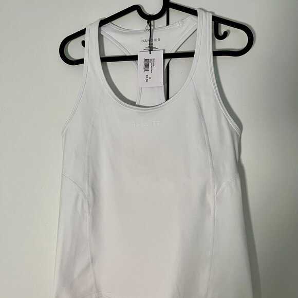 NWT Bandier Center Stage Tank in White size M $90 retail - Picture 7 of 12